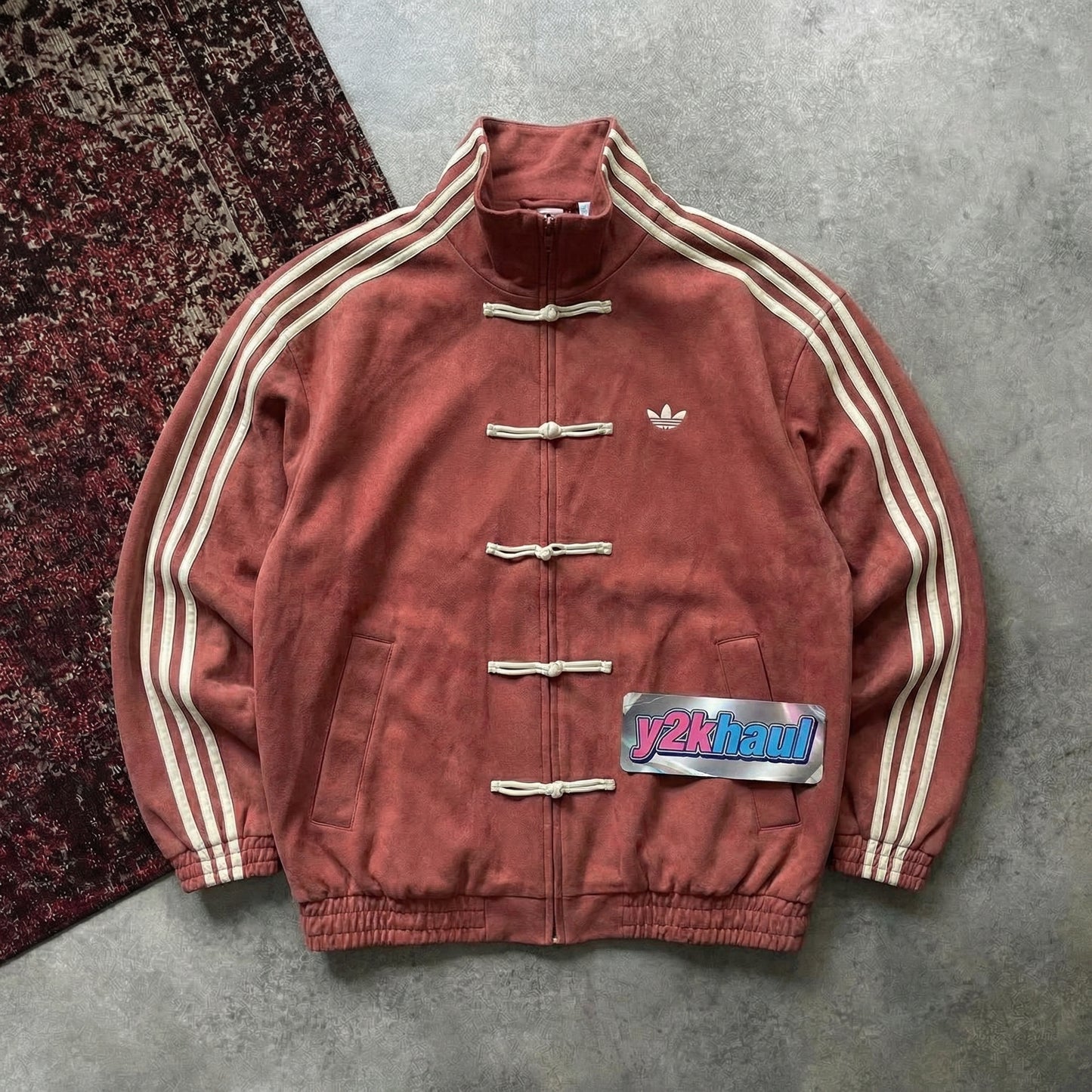 Adidas Bright Red Chinese Snake New Year 2026 CNY Tang Track Jacket
