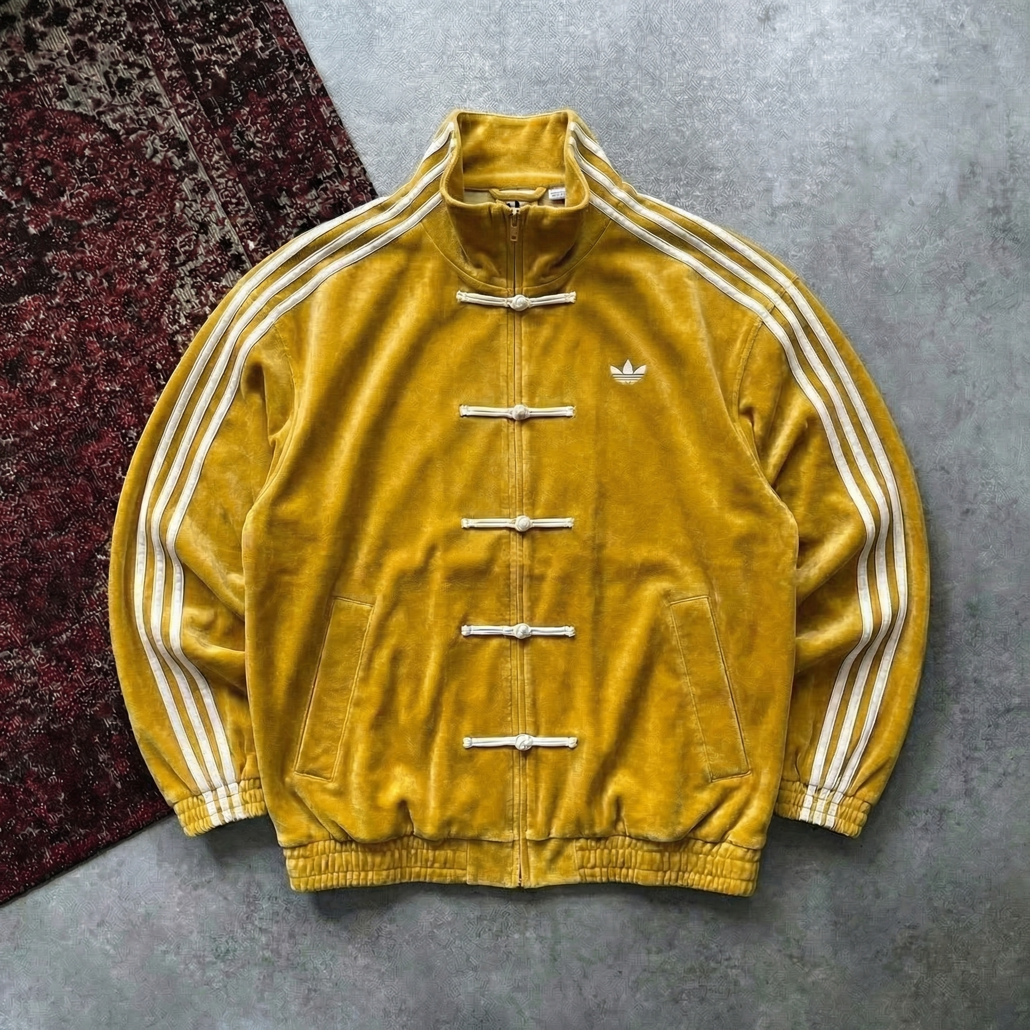 Adidas Mustard Yellow Chinese Snake New Year 2026 CNY Tang Track Jacke ...