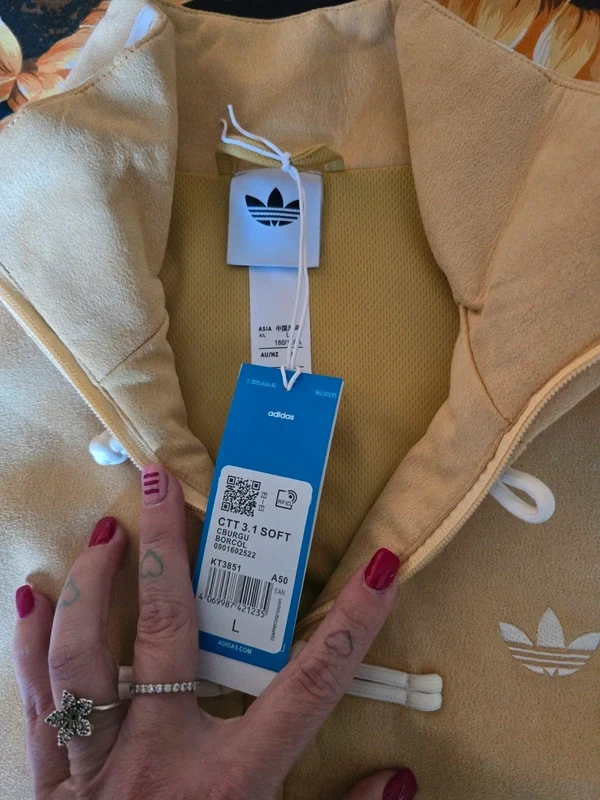 Adidas Light Yellow Chinese Snake New Year 2026 CNY Tang Track Jacket